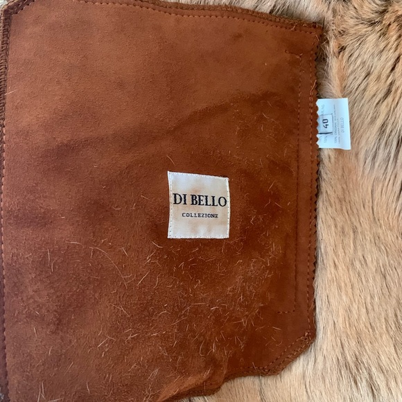 EUC Di Bello 100% shearling brown coat, size 40 - Picture 8 of 11